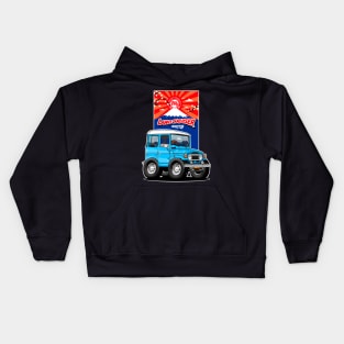 Land Cruiser FJ40 Hardtop Japanese Art Kids Hoodie